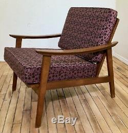 Danish-style Lounge Chair from Italy with New Cushions Mid-century Modern MCM