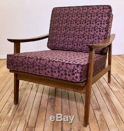 Danish-style Lounge Chair from Italy with New Cushions Mid-century Modern MCM