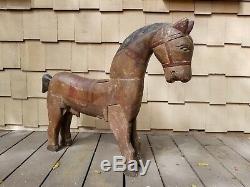 Decorative Wooden Horse (from Vintage Carnival Ride) Price Reduction