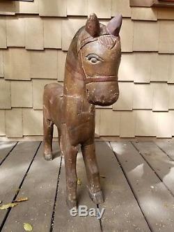 Decorative Wooden Horse (from Vintage Carnival Ride) Price Reduction