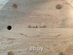 EDWARD WOHL 16 Birds Eye Maple Lazy Susan from 2022 MINT Signed Wooden