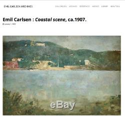 EMIL CARLSEN Coastal Scene, from Sotheby's