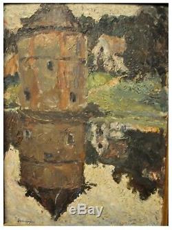 EMILIO BOGGIO Original Oil on wood, signed & framed a museum pc from late 1800s