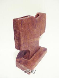 Early 1950's 1960's wood sculpture in the style of Henry Moore from estate