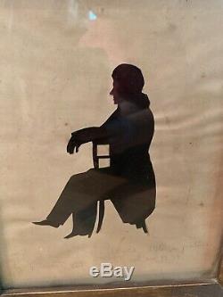 Early 19th Century Silhouette HRH Charles Of France, Done In 1830 From Picture