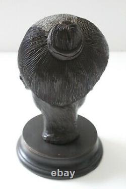 Early Mid century Modern African head sculpture from prominent estate