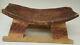 Early Primitive Opium Headrest / Pillow Hand Carved From One Piece Of Wood