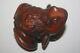 Early Wooden Frog Netsuke From Japan Very Nicely Hand Carved, Very Detailed