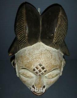 Exceptional Antique African Punu Okuyi Mask From Gabon With Provenance Rare