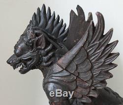 FANTASTIC massive Garuda carving, very old piece from Bali, Indonesia