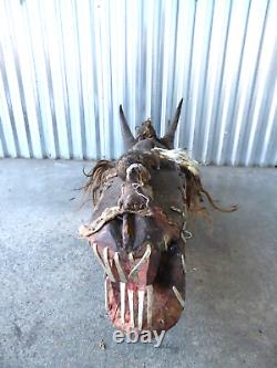 Fabulous Old African Mask From An Estate Of An Antique Dealer