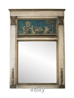 Figural Over Mantel Trumeau Mirror from The Waldorf Astoria