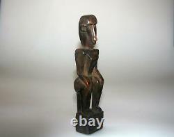 Figure ancestor wood statue from the island of Sumba Indonesia