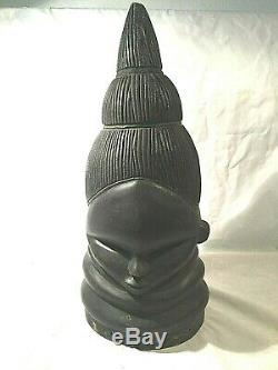 Fine African Art Mende Helmet Bundu Mask from SIERRA LEONE