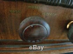 Firestone 4-A-21 Air Chief Original Wood Vintage Radio from days gone by. WORKS