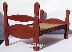First of two great and unusual African-American doll's beds from the 1940's
