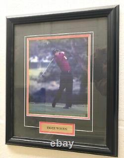 Framed TIGER WOODS Photograph 14 x 17 from closed Golf Shop FREE Shipping