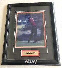 Framed TIGER WOODS Photograph 14 x 17 from closed Golf Shop FREE Shipping