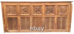 From France hand carved Walnut Solid Wood panel