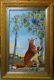 From The Artist C. Messina, Listed Original Oil Painting Fox And Grapes