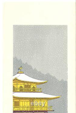 Fukuda Suiko Kawahone Original Wood Block Print Art Taisho from Japan