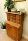 Fun Primitive Cabinet Drawers Made From Antique Wood Cigar Boxes