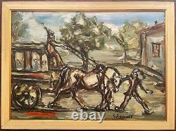 GOERGES ROUAULT OIL ON ORIGINAL CANVAS FROM THE 40s FRAMED
