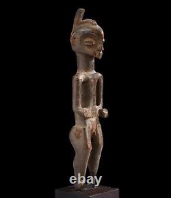 Genuine Old Wooden Bena Luluwa/Lulua Figure From Congo Africa (Ex. Sotheby's)