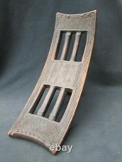Genuine backrest, tip stool from the Kuba tribe, DR Congo