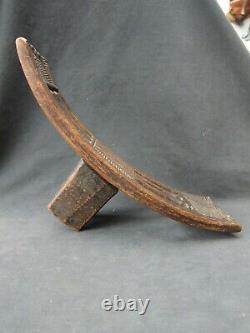 Genuine backrest, tip stool from the Kuba tribe, DR Congo