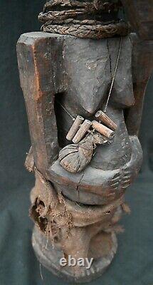 Genuine large fetish figure from the Songye, DR Congo