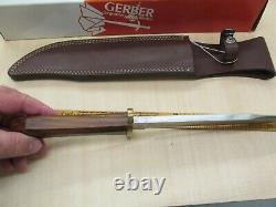 Gerber Bowie 0595 of 1500 From 1991 Fixed Blade Knife With Sheath & Box