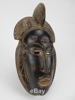 Gorgeous Intricately Carved Mask From Chamba Tribe of Nigeria 10 inches