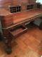 Gorgeous Antique Office Display Desk Table Sturdy Wood Made From Grand Piano