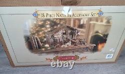 Grandeur Noel Nativity MANGER CRECHE From 18 Piece Set 1999 EXCELLENT