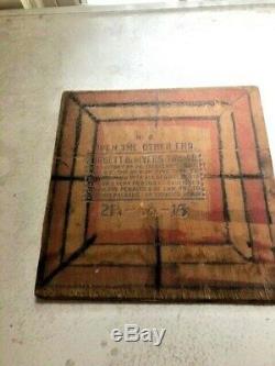 Great Find Antique Primitive Checker Board made from Tobacco Crate Lid- Vintage
