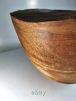 HANDMADE Kauri Ancient Wood Bowl from New Zealand AUTHENTIC CERTIFICATION