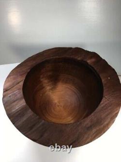 HANDMADE Kauri Ancient Wood Bowl from New Zealand AUTHENTIC CERTIFICATION
