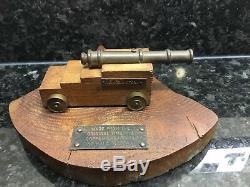 HMS Victory Model Cannon Made From Original Wood And Copper