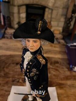 HMS Victory wood from Nelson's flagship Trafalgar + Nelson figurine ltd edition