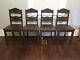 Htf Antique Set Of 4 Original Chairs From 1930's Porcelain Top Table Set P/u Atl