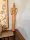 Hand Carved Large 24 Tall Angel Figurine Statue From Mango Wood W Gold Glaze