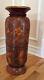 Hand Made Carved Decorative Vase In Solid Wood From Haiti 1980's One Of A Kind