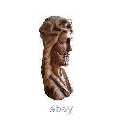 Hand-carved figurine of Christ from olive wood