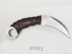 Hand forged from 1095 spring steel karambit knife