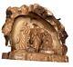 Handcrafted Olive Wood Nativity Set With Cave From The Holy Land Munir Twemeh