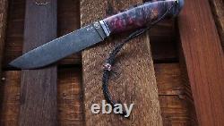 Handmade Russian hunting knife Wolf from K340 powder steel