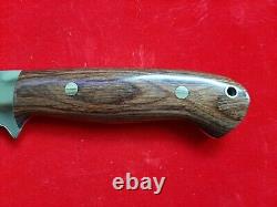 Handmade fixed blade knife from R J Massey-Joshua tree calif
