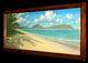 Hawaii Oil Pastel Painting 36x78 Portlock From Kahala By Russell Lowrey (bav)