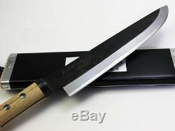 Hinoura Ajikataya Hunting knife single edge Blade length 240mm from Etigo Japan
